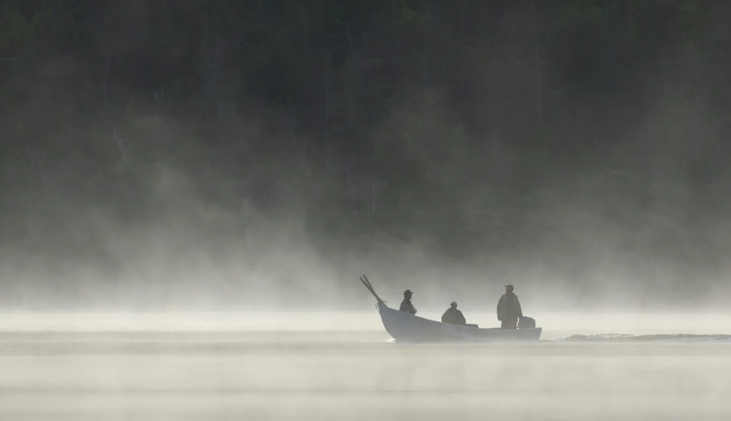 Fischer auf dem See