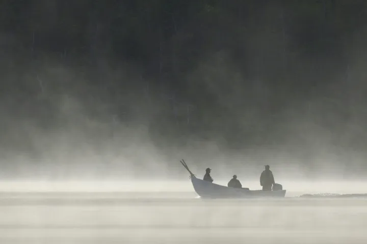 Fischer auf dem See